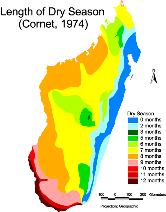 馬達加斯加氣候地圖